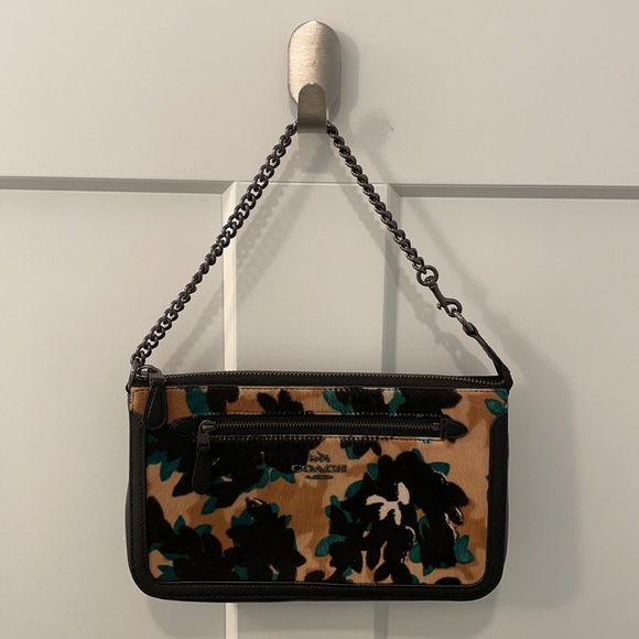 Coach Leopard Clutch with Chain Link - Picture 4 of 4